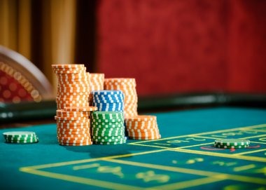 Multi-camera view on live dealer table with baccarat game